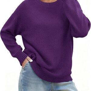 Rue21 Fall Sweater for Women Long Sleeve Crewneck Ribbed Knit Pullover Sz S NWOT